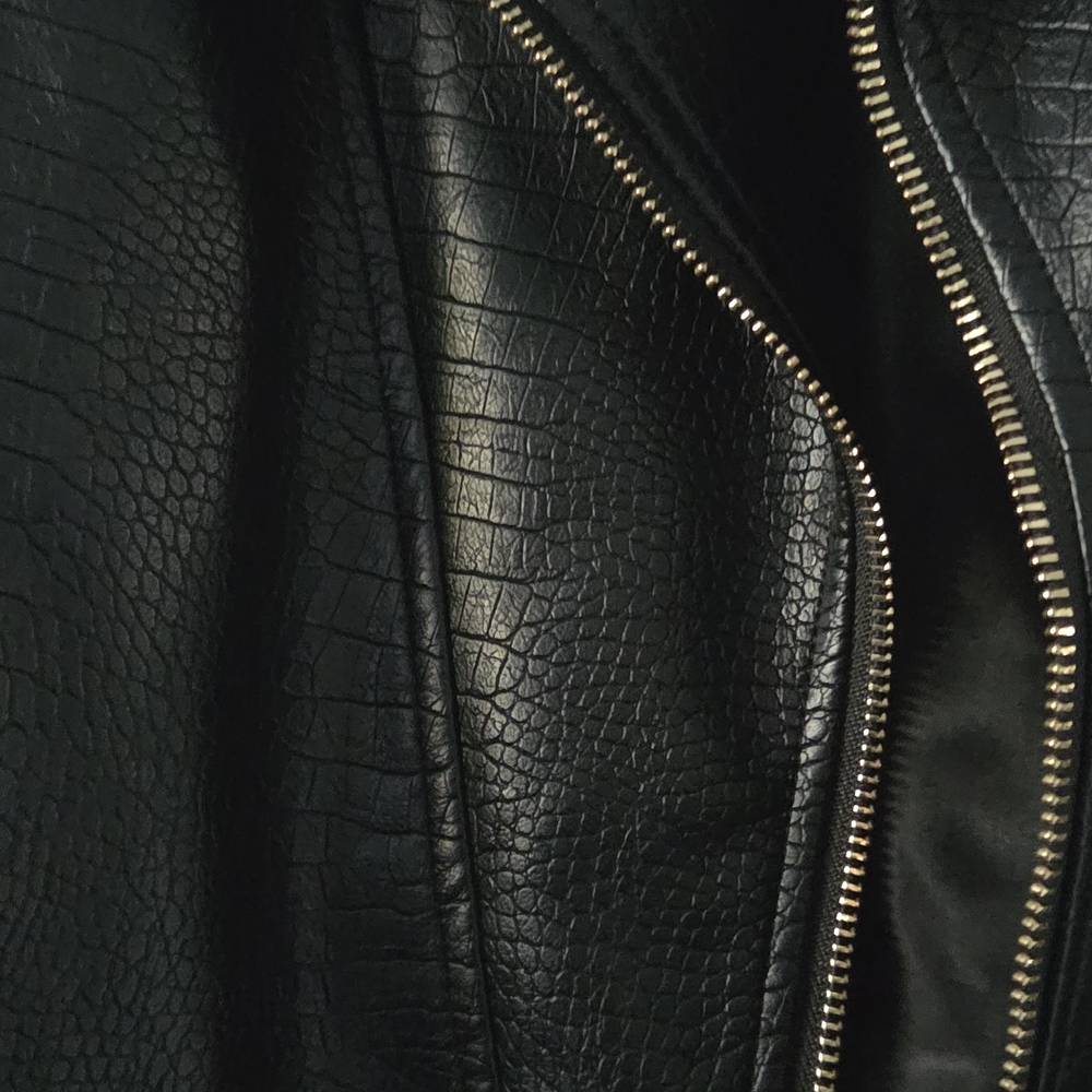 Marc New York Black Leather Jacket with Gold Accents Sz 3X - Picture 8 of 11